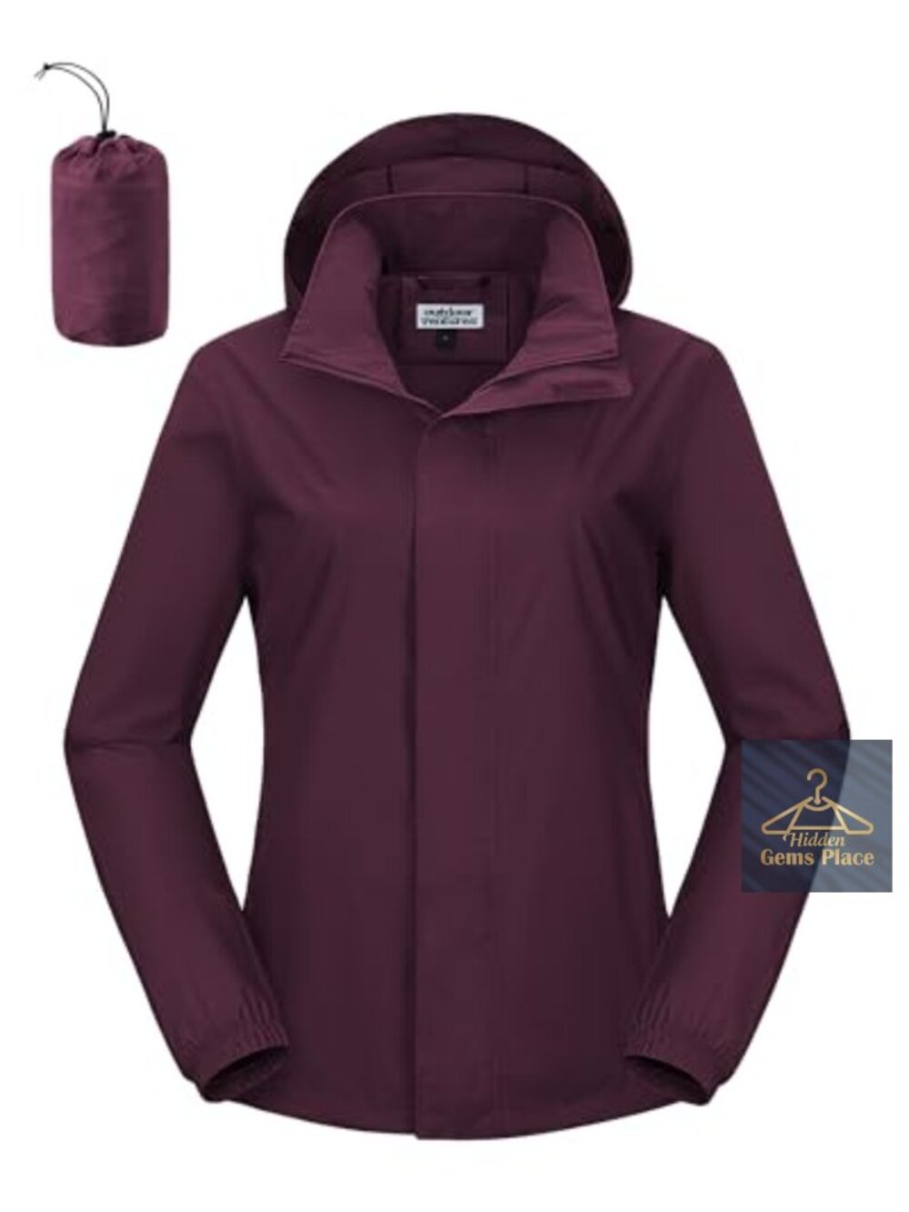 Waterproof Lightweight Packable Rain Jacket Women Windbreaker